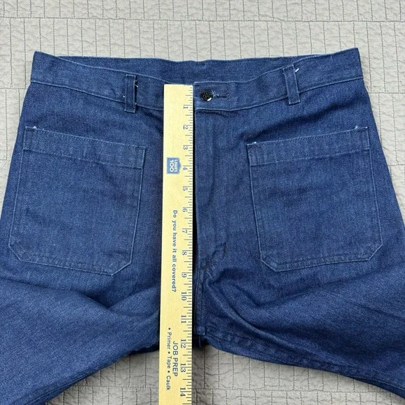Vintage US Navy Jeans Men 34R (32x28) Blue Trouser Utility Denim Type I Military